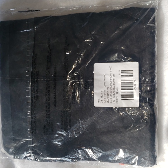 Free People Hot Shot Tee Romper  Black XS NWT - Picture 7 of 14